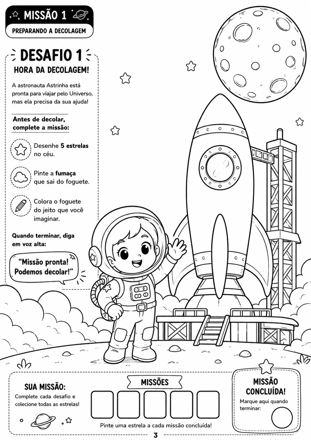 Página interna 1 do livro Astrinha