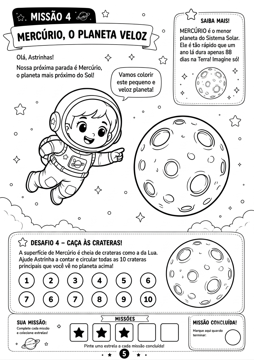 Página interna 3 do livro Astrinha