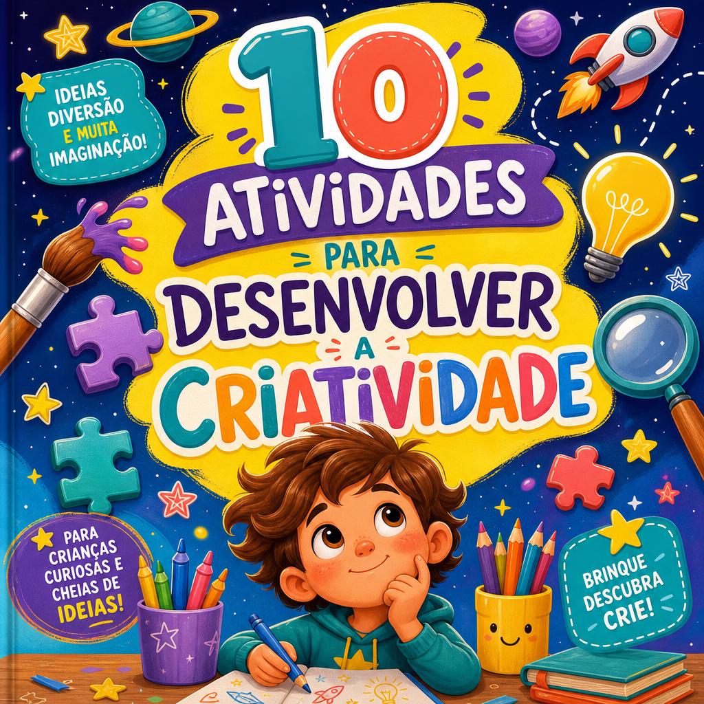 Capa do livro 10 Atividades para Desenvolver a Criatividade